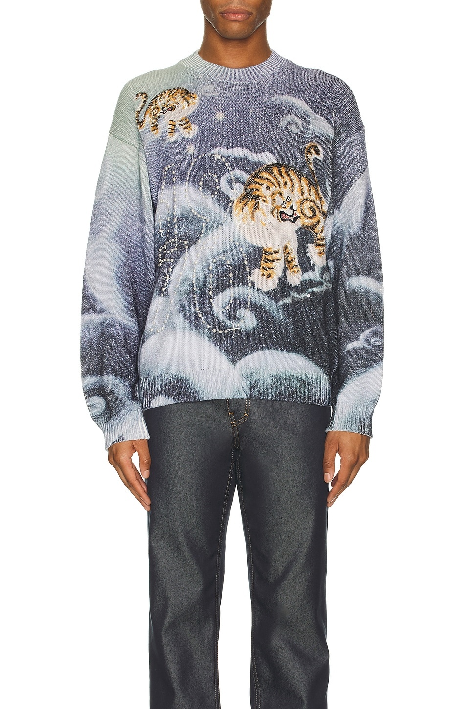 KENZO ケンゾー Cloud Tigers Crewneck Jumper kenzo tiger cloud jumper - Hi Tech Services