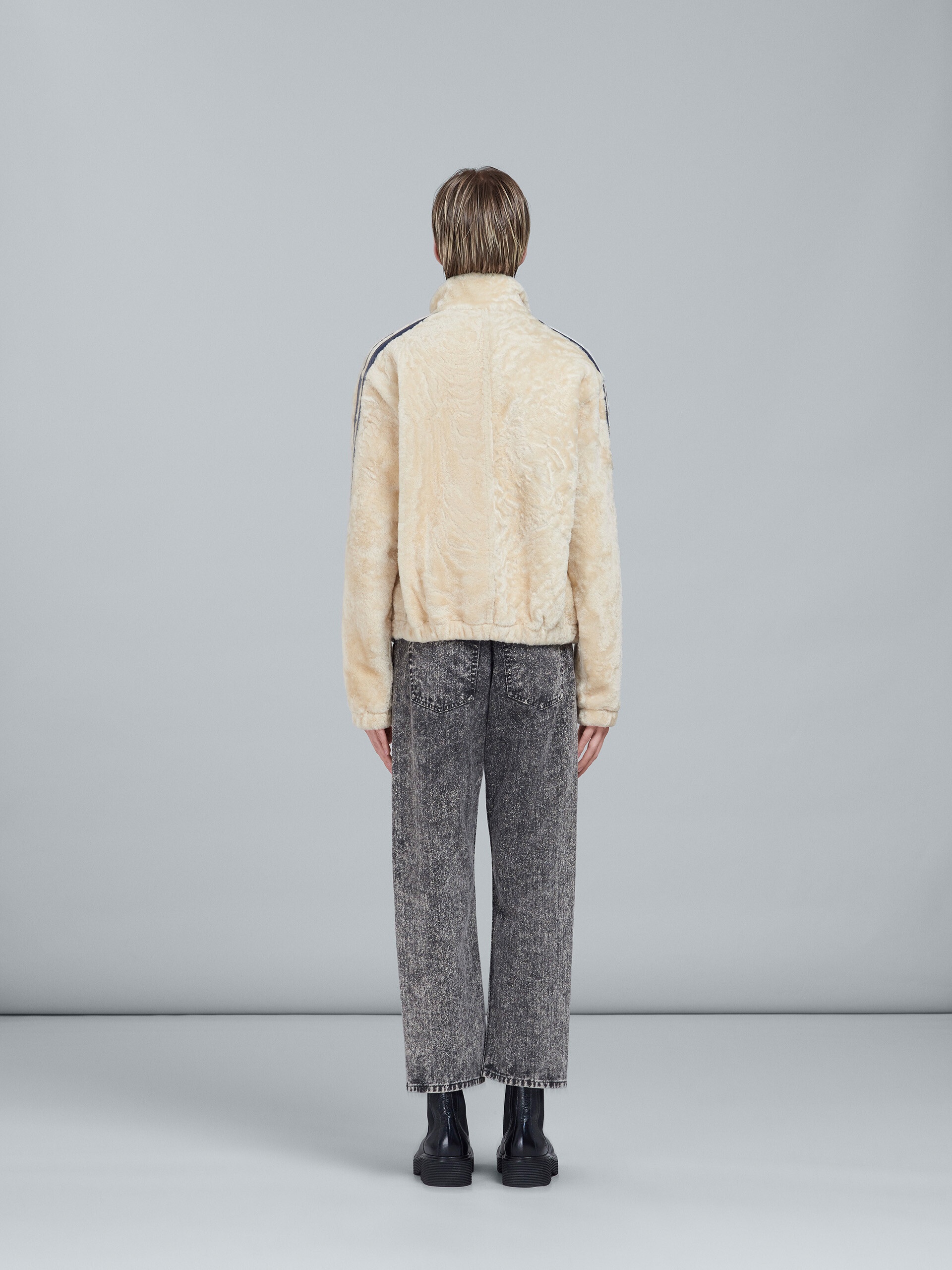 SEMI-CURLY SHINY MERINOS JACKET - 3