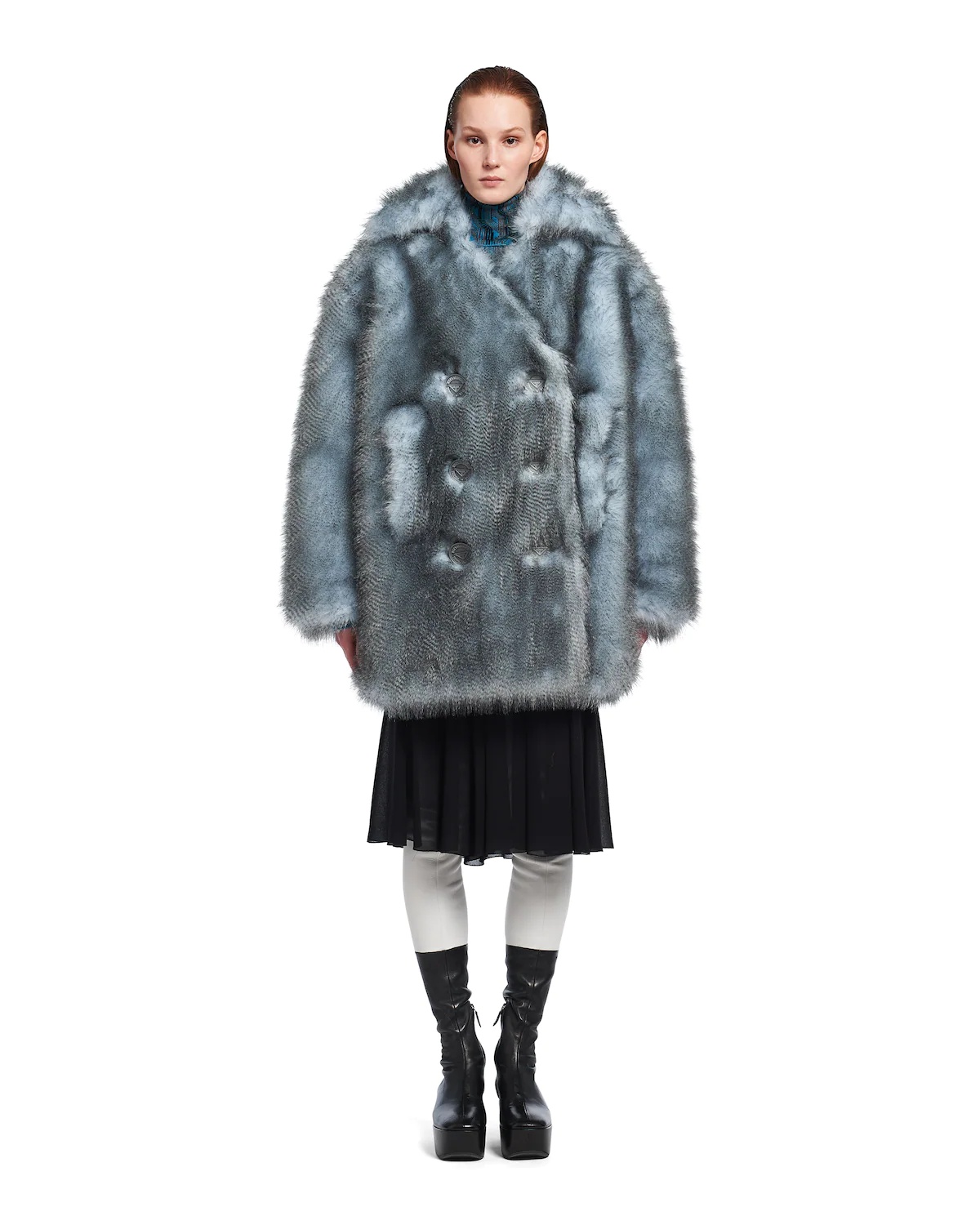 Double-breasted aspen coat - 2