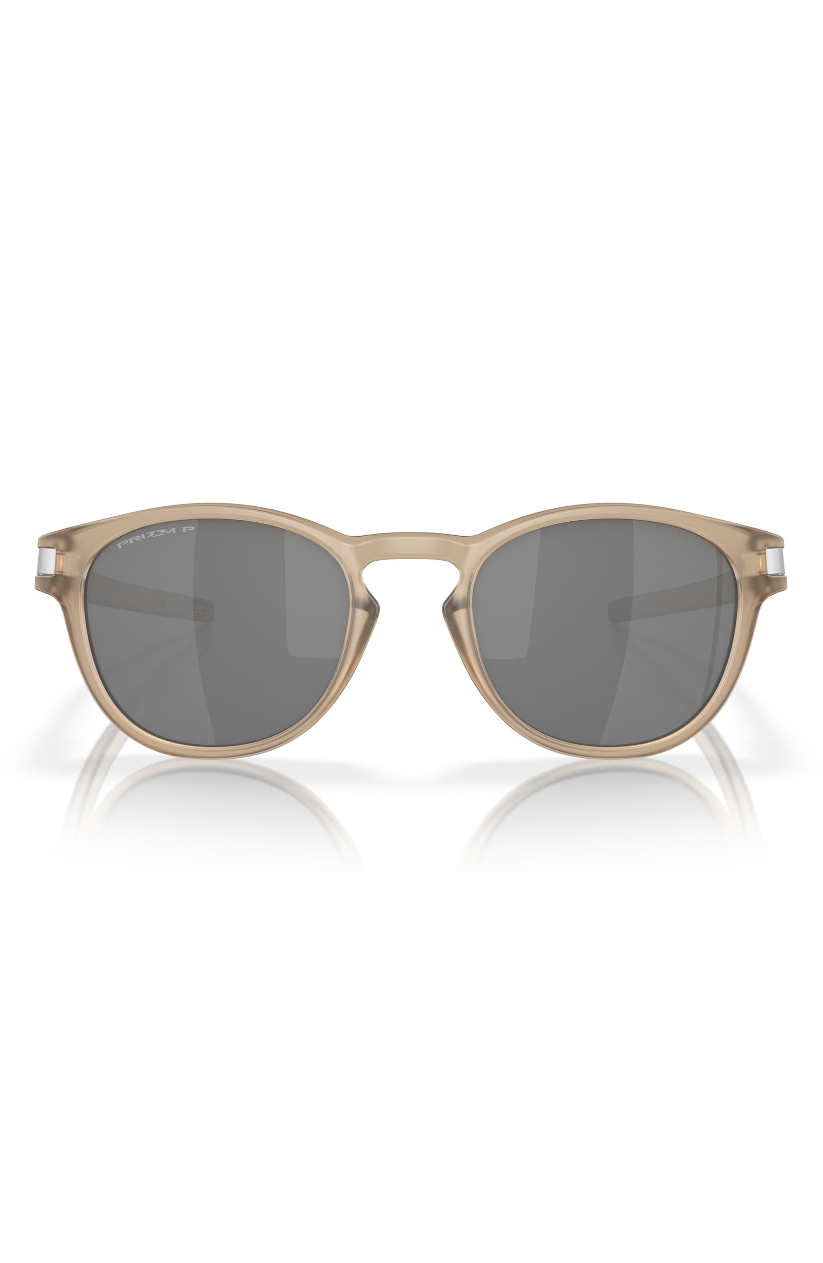Oakley Latch 53mm Prizm™ Oval Sunglasses in Shiny Black at Nordstrom - 1