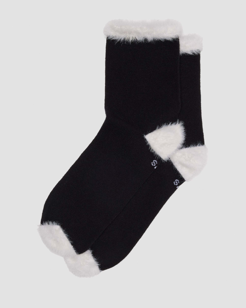 FAUX FUR ORGANIC COTTON BLEND SOCKS ORGANIC COTTON BLEND SOCKS 1