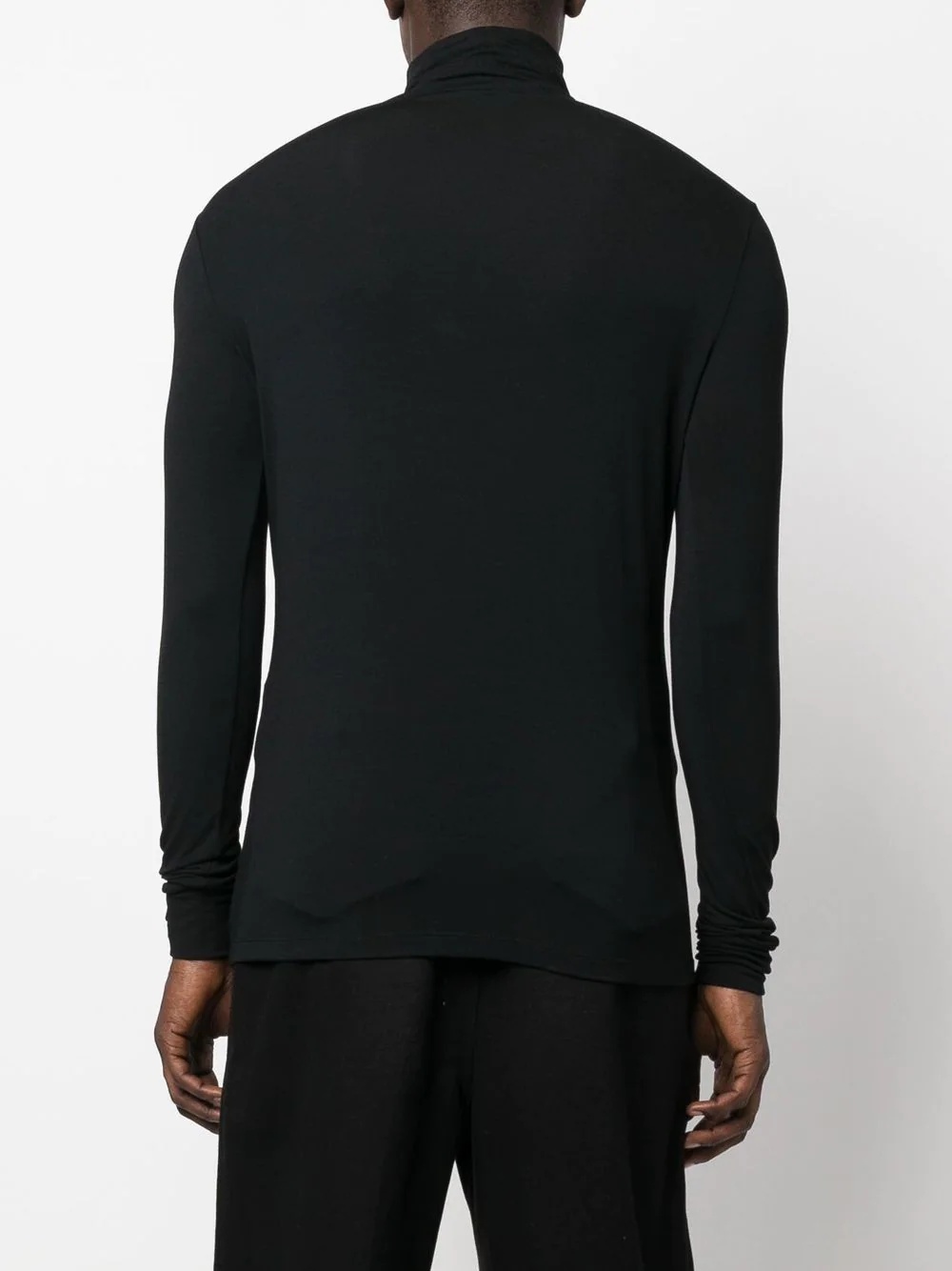 graphic-print high neck sweater - 4