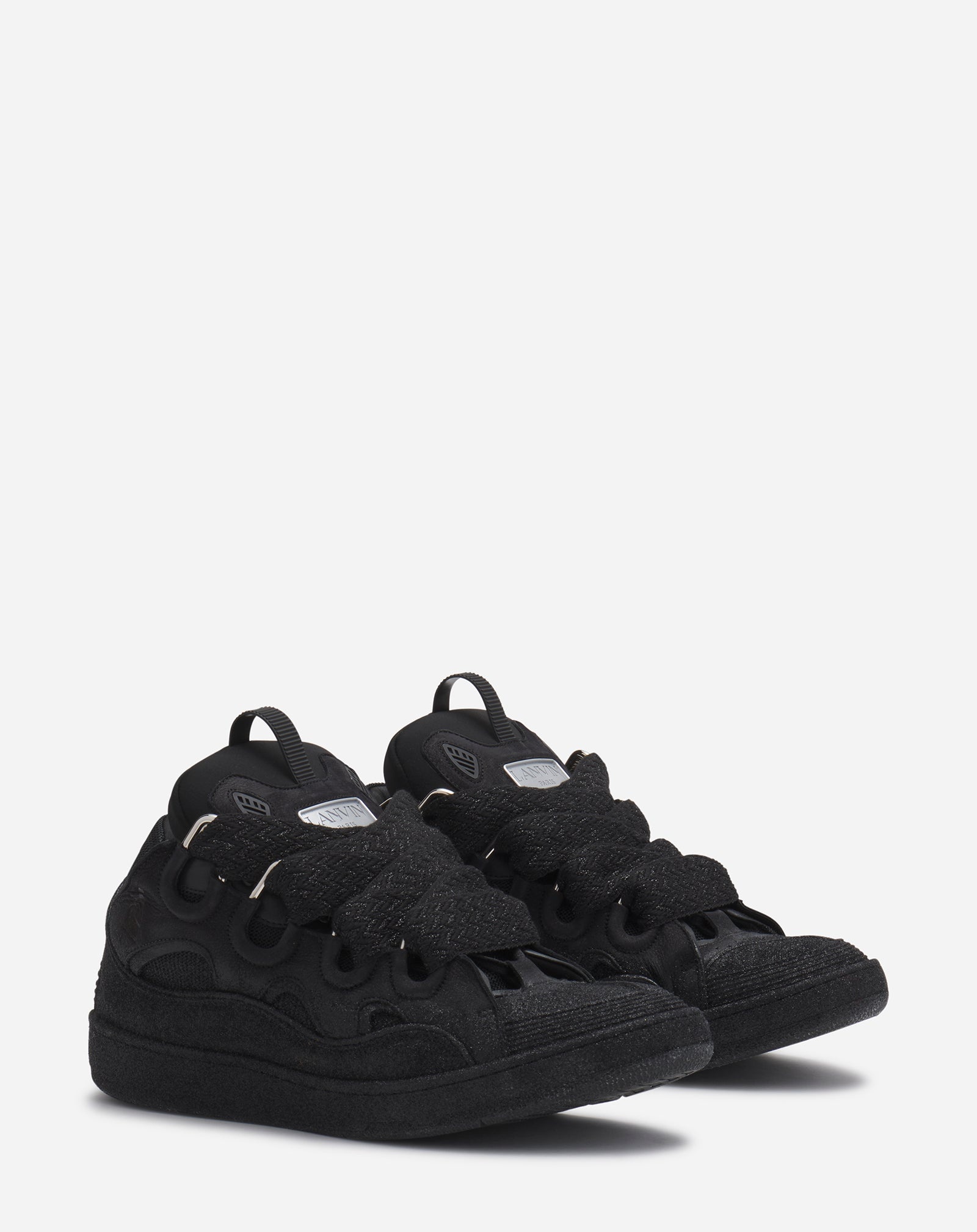 LEATHER CURB SNEAKERS - 2