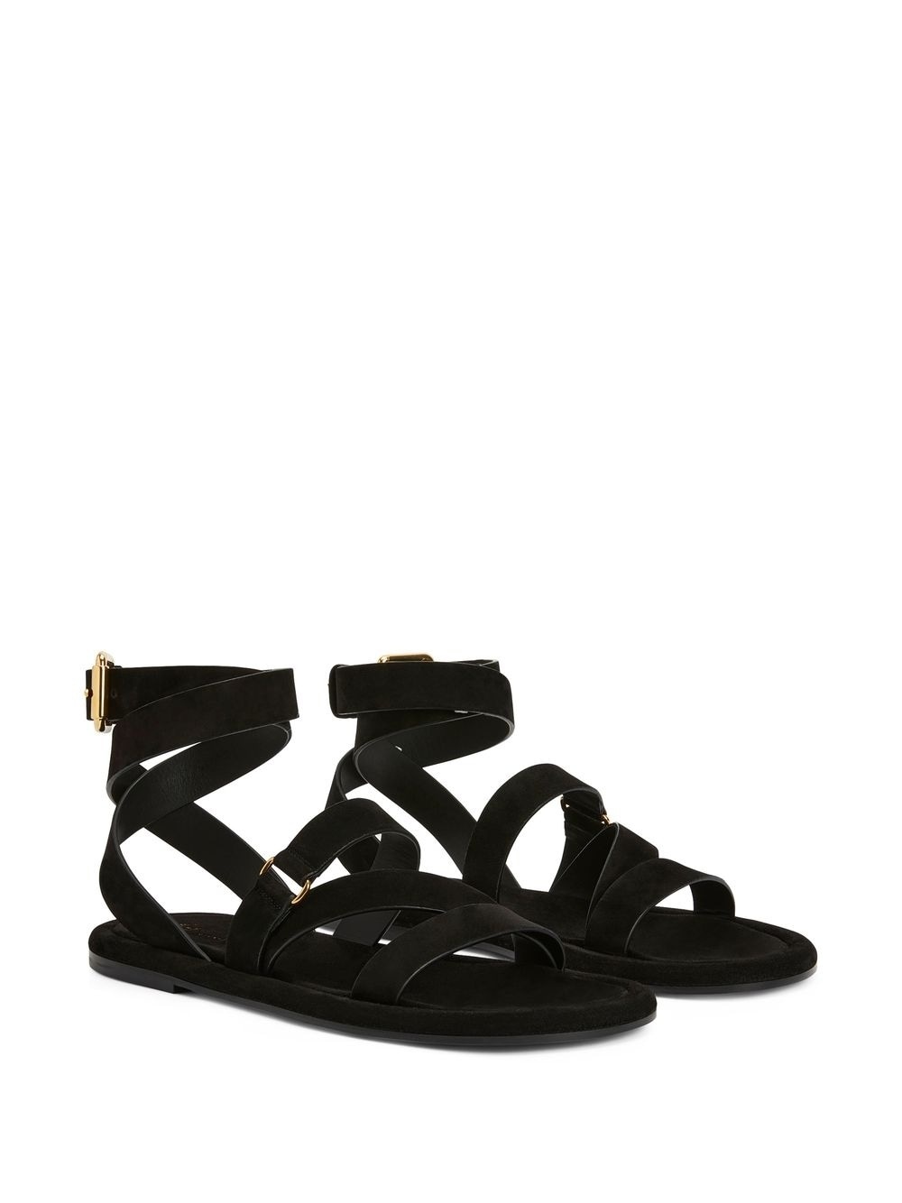 Aymon buckled suede sandals - 2