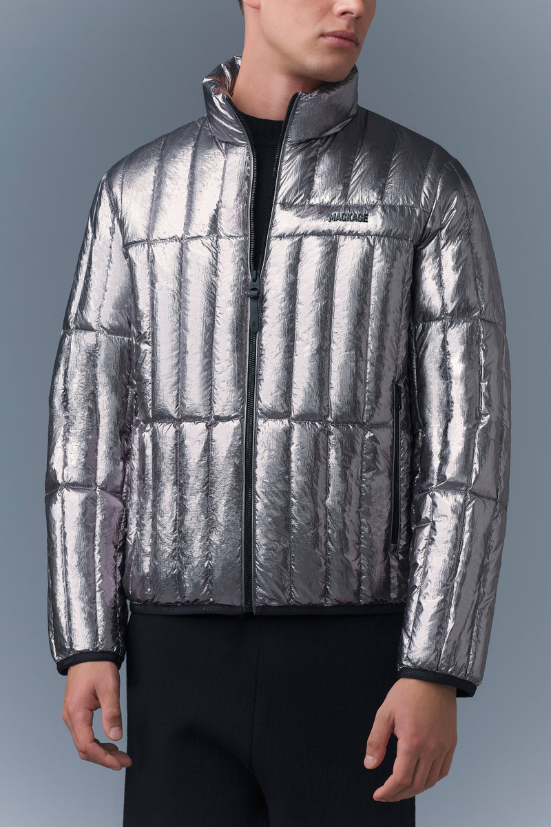 PHILIP-M Metallic Laminate Light Down Jacket 5