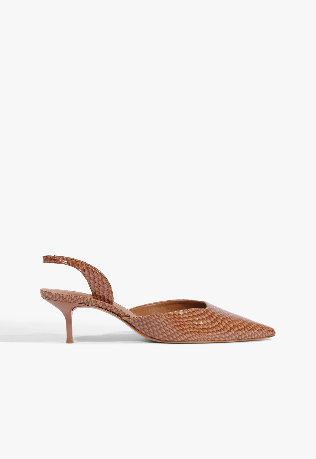 Paola Mid Leather Pump - 1