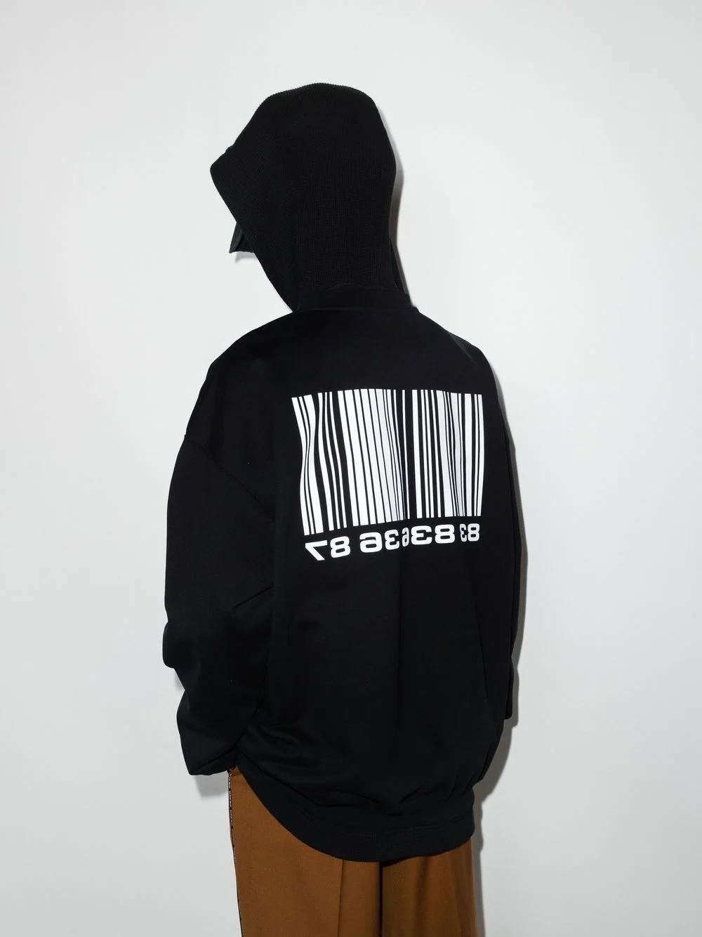 barcode-print sweatshirt - 3