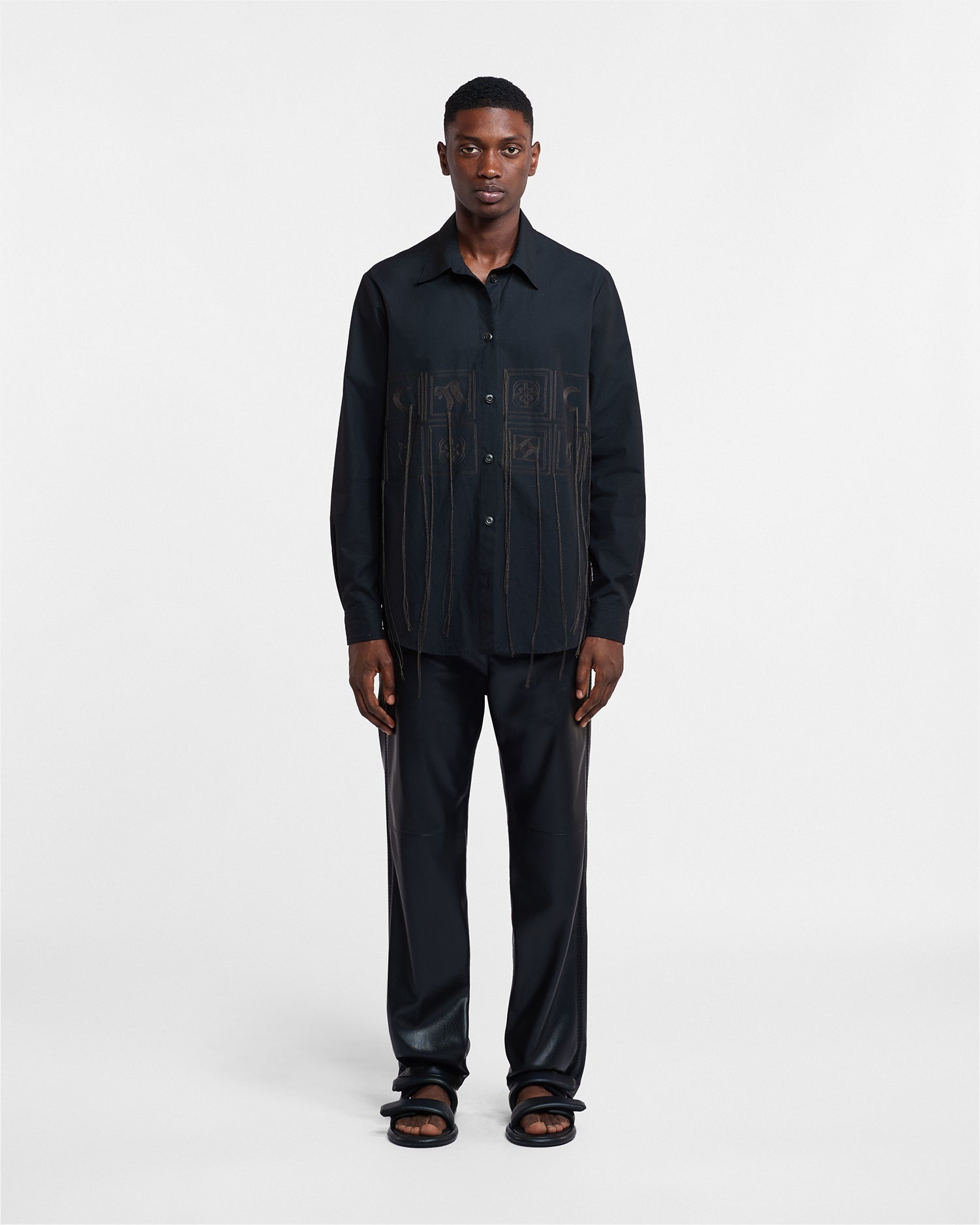 Embroidered Poplin Shirt - 3