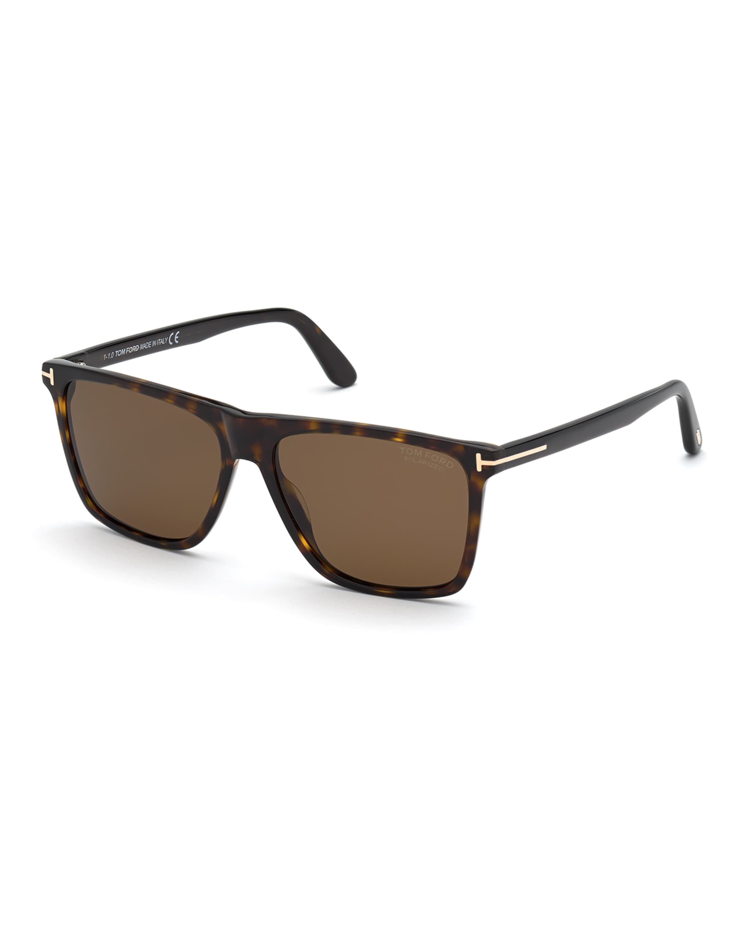 Men's Fletcher Polarized Square Plastic Sunglasses - 1