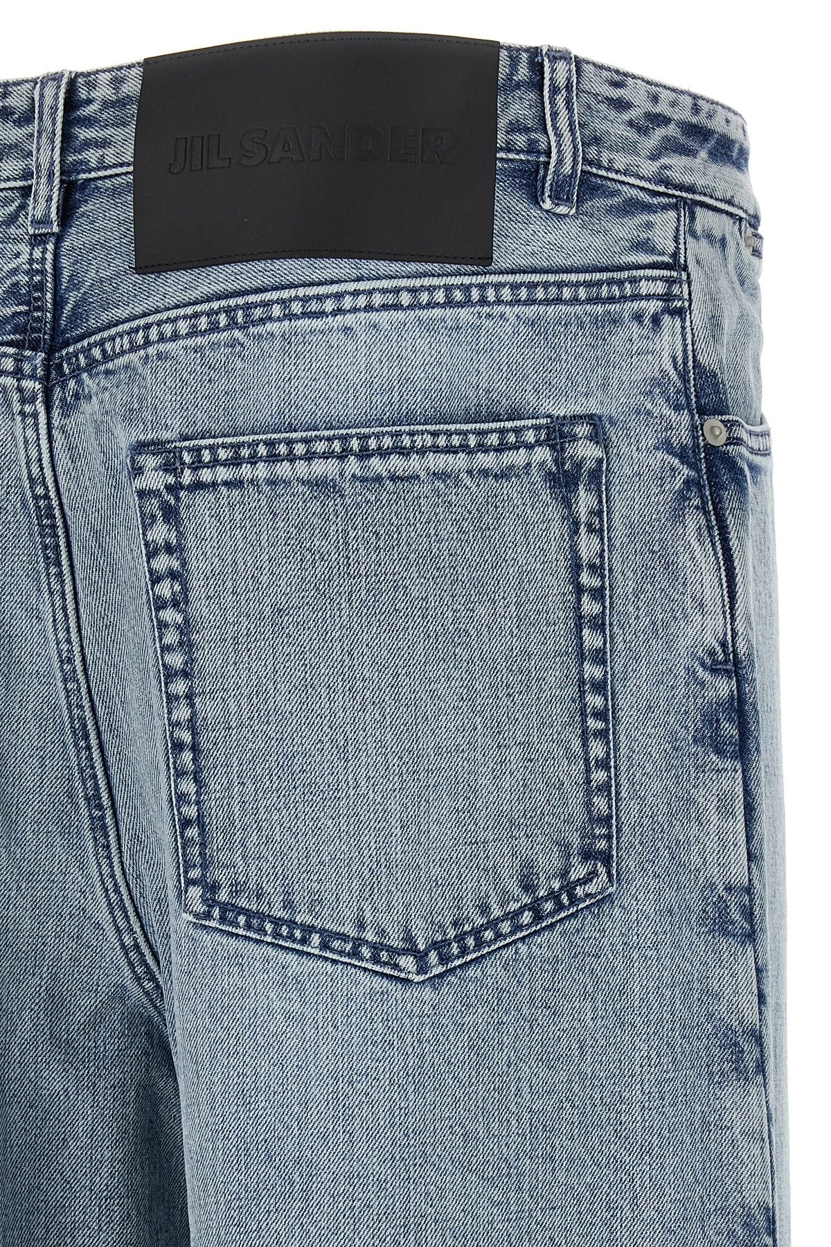 Diagonal cotton jeans - 4