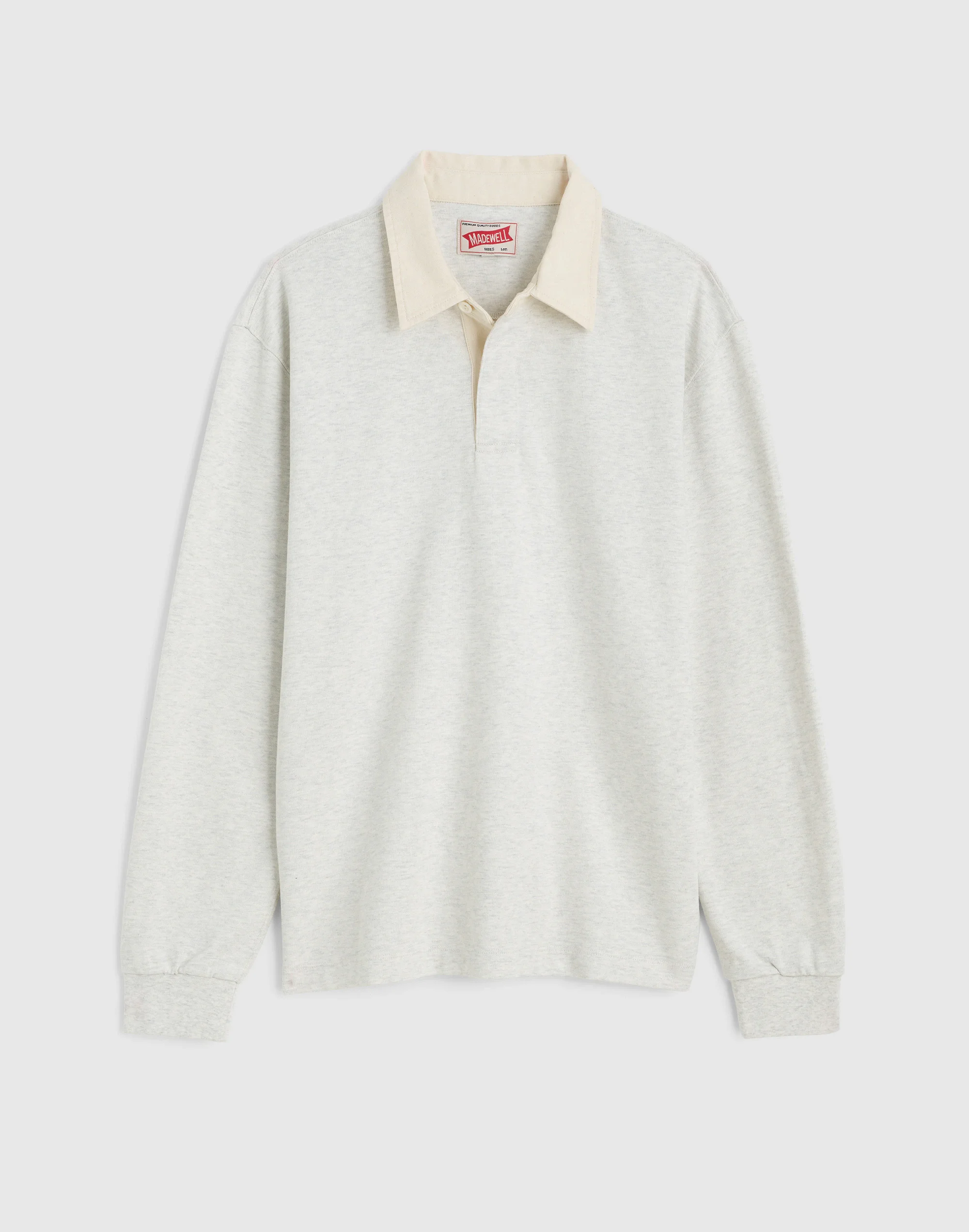 Long-Sleeve Boxy Polo Shirt - 1