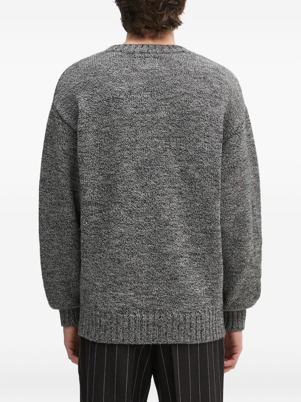 heart-motif wool sweater - 3