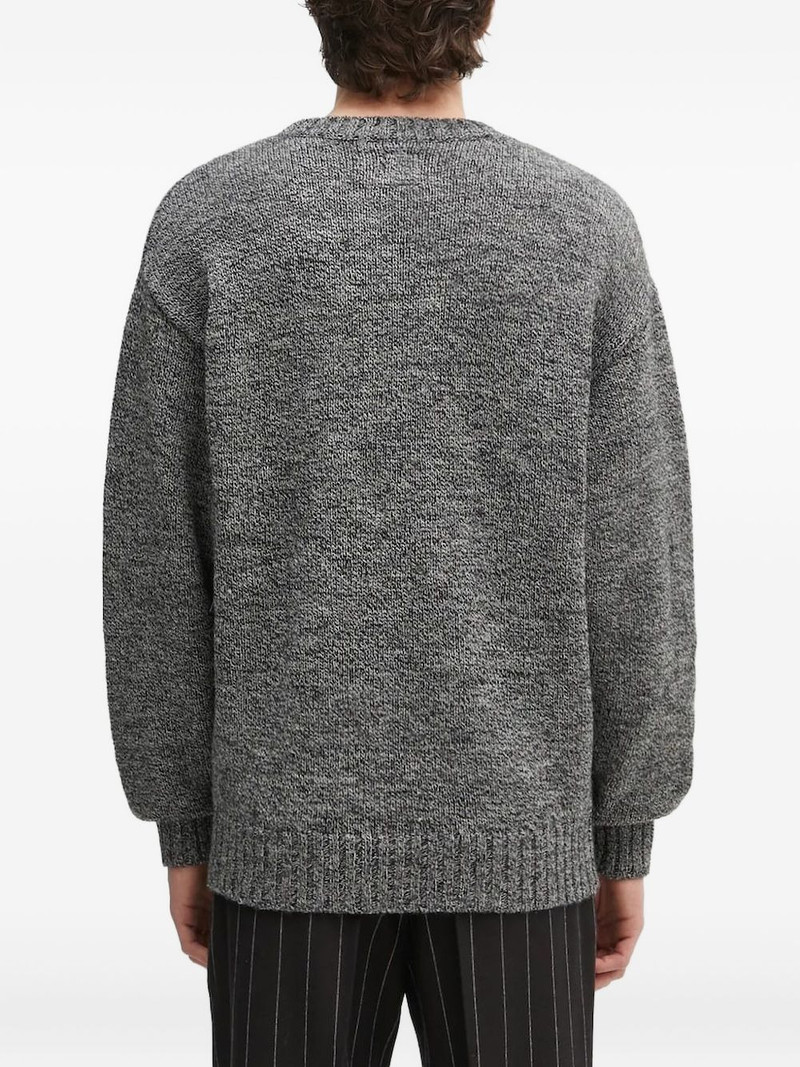 heart-motif wool sweater 3