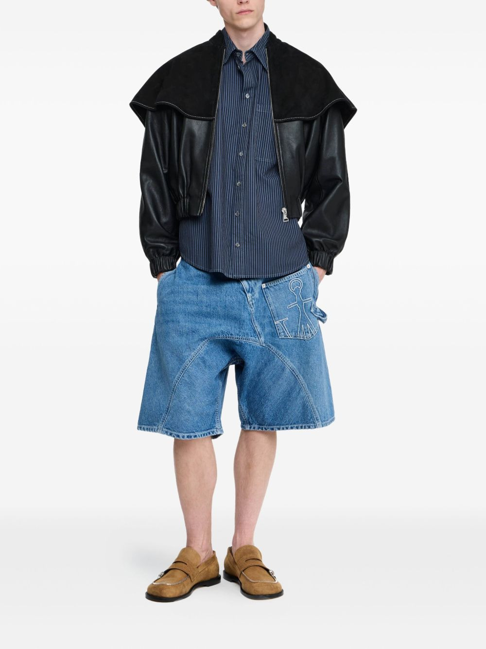 cape leather jacket - 2