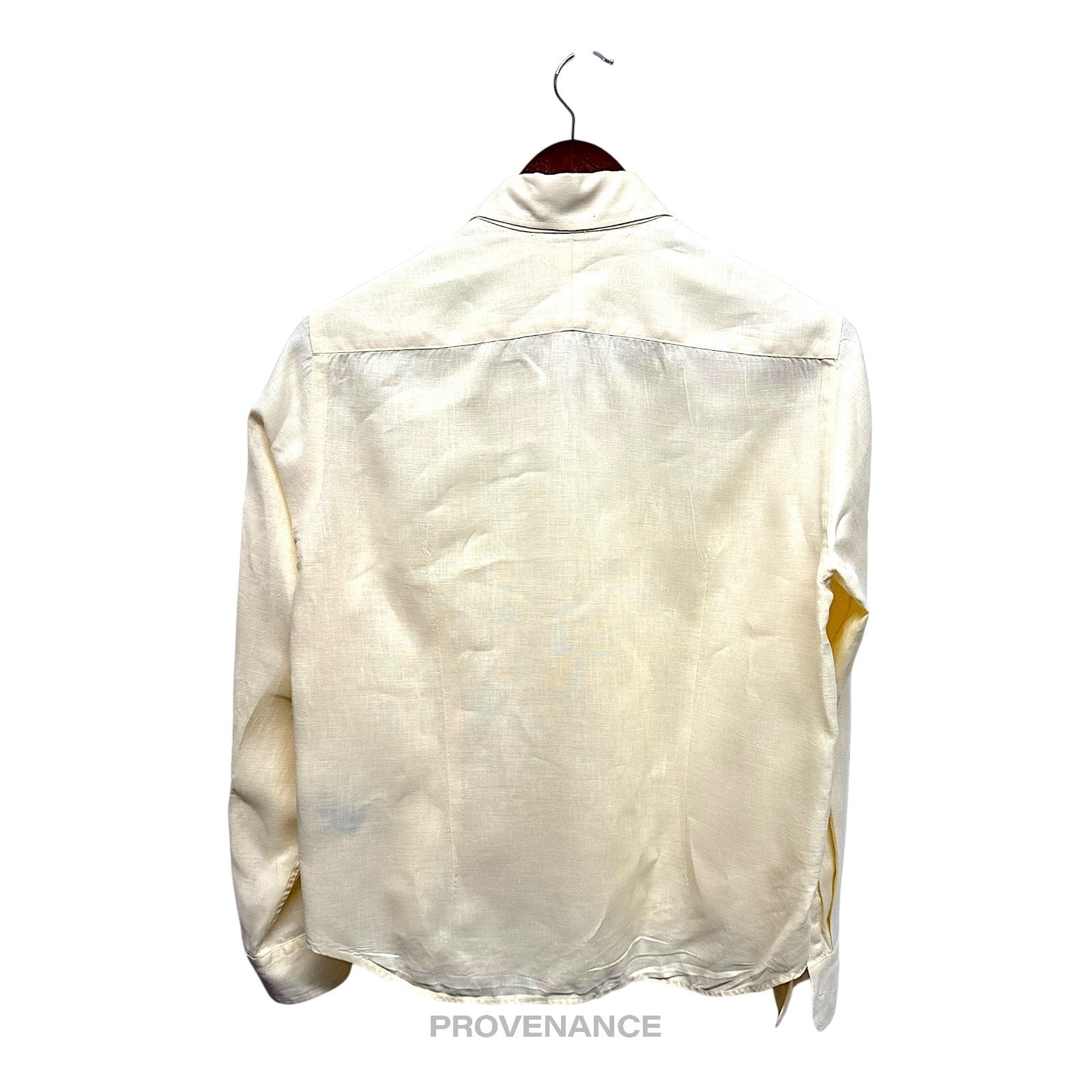 Lauren by Ralph Lauren - Lauren Ralph Lauren Linen Shirt - Cream M - 2