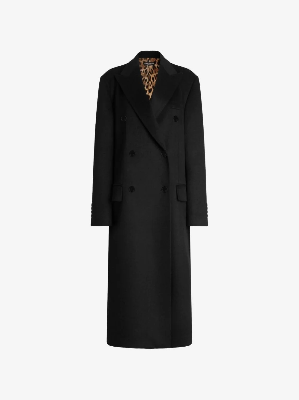 cashmere double-breasted coat - 1