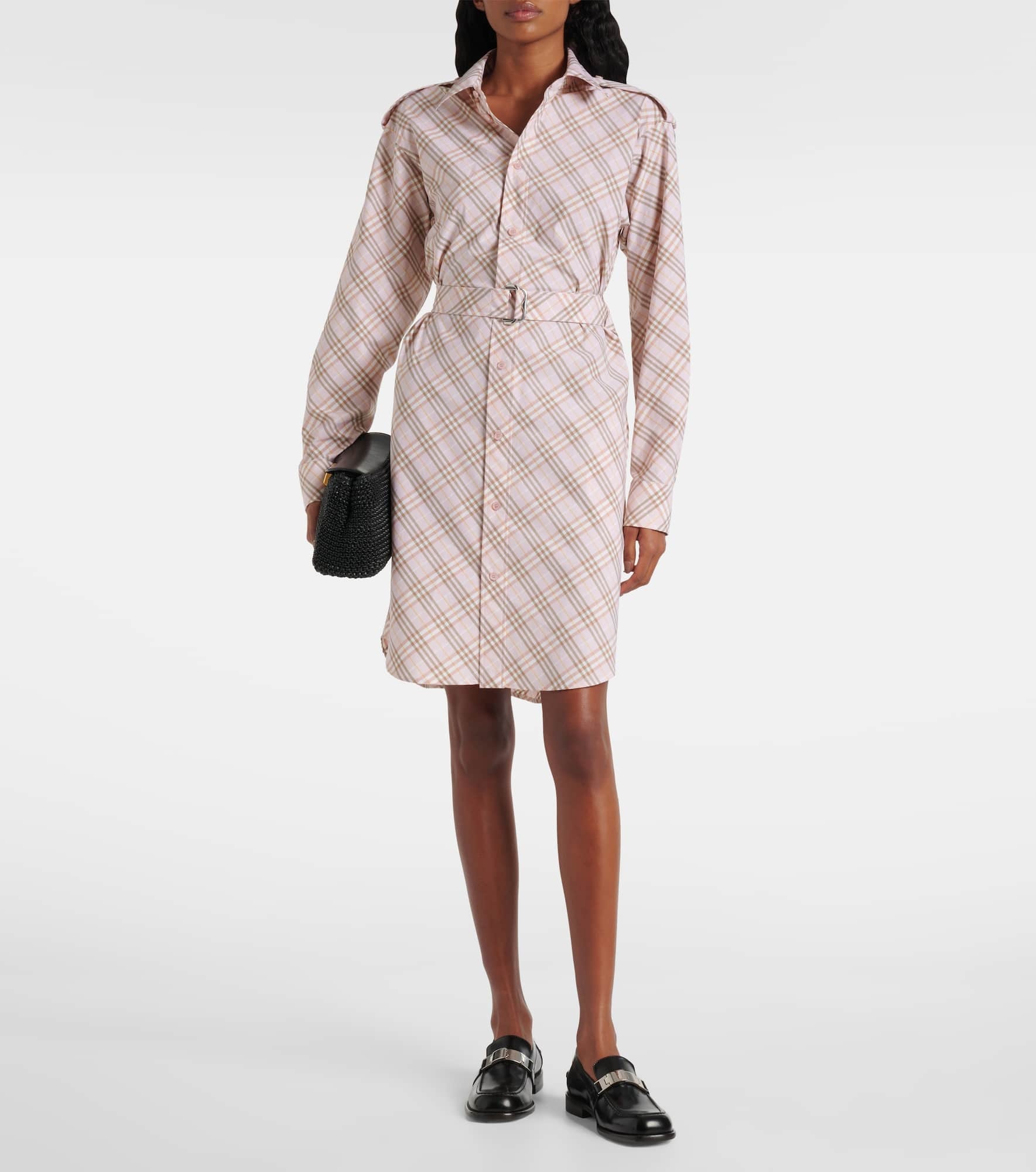 Burberry Check cotton shirt dress - 2