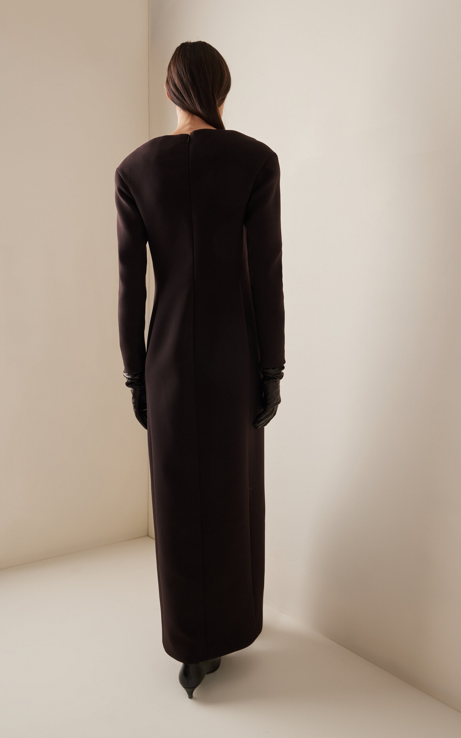 Reysha Wool Maxi Dress brown - 4