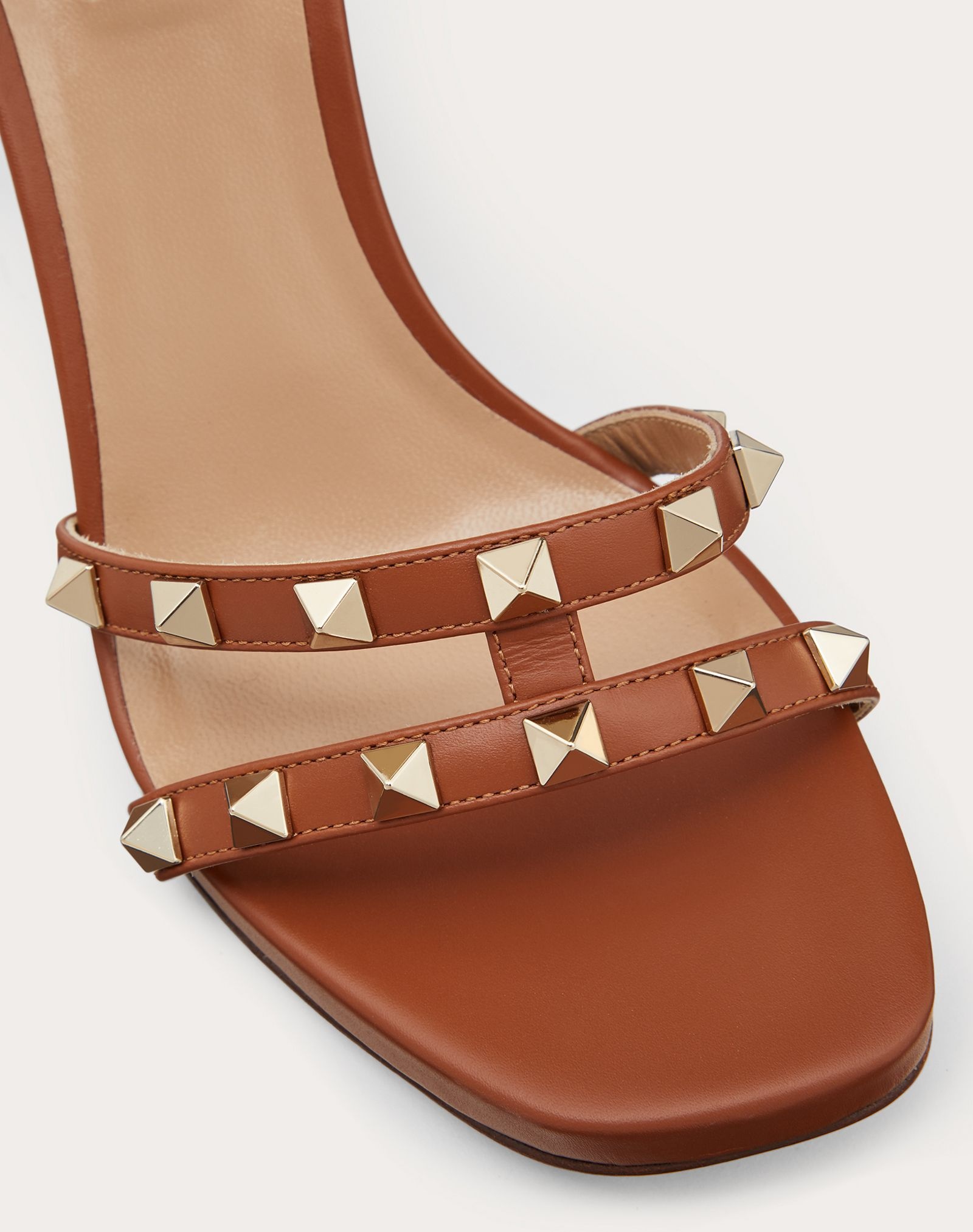 Rockstud elk-print calfskin sandal 100 mm - 5