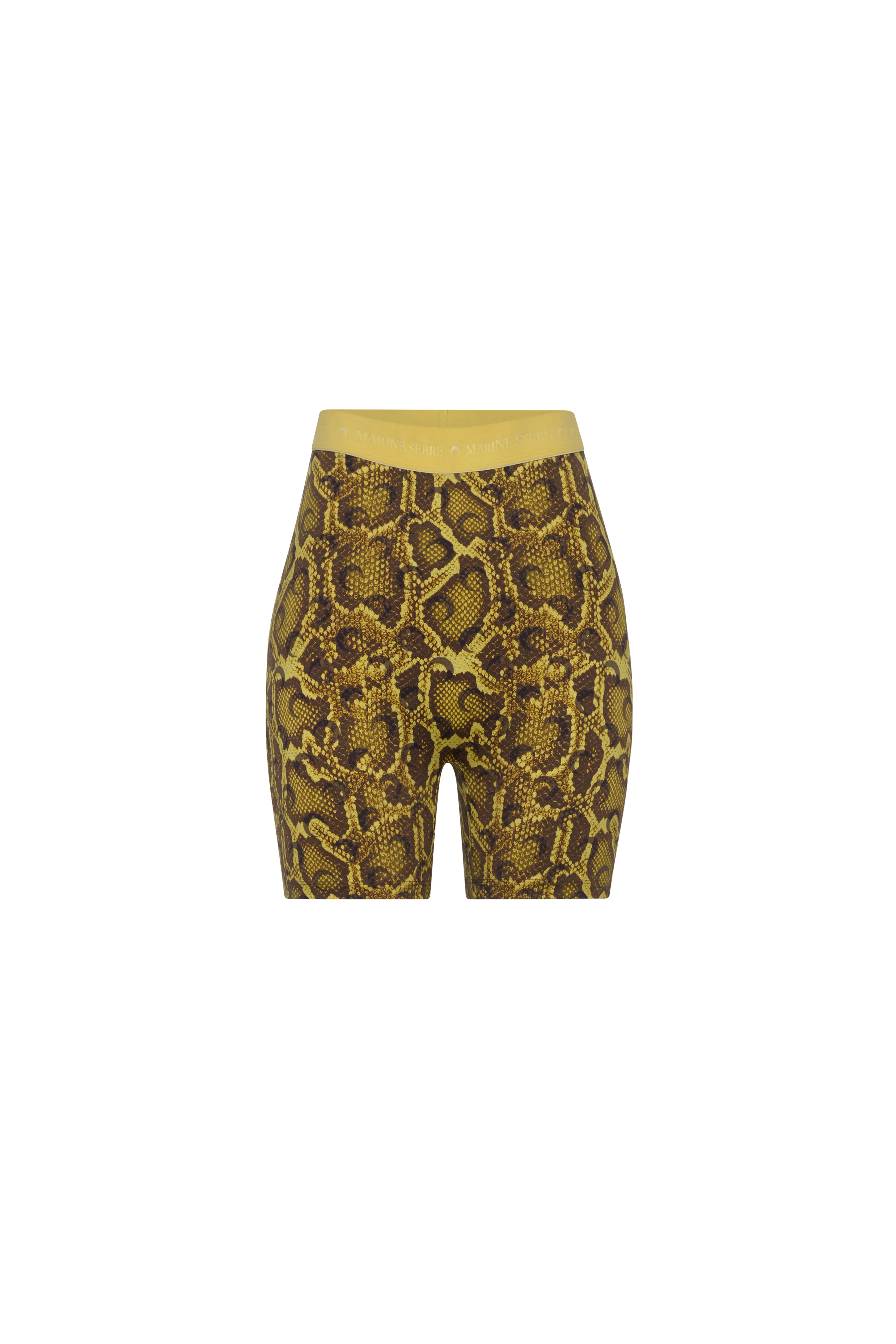 PYTHON PRINTED JERSEY MINI SHORTS - 1