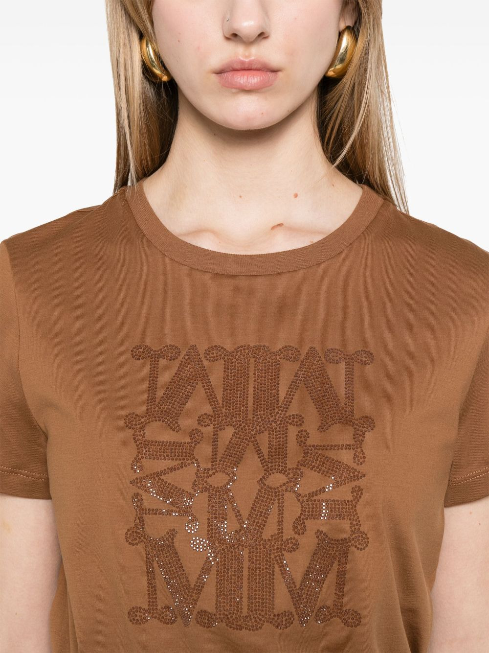 Max Mara Women Logo Cotton T-Shirt - 4