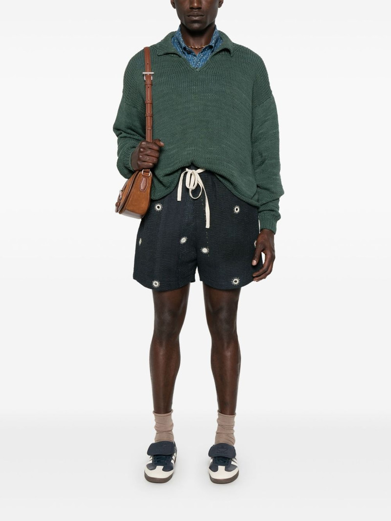 KARTIK RESEARCH logo-intarsia sweater outlook