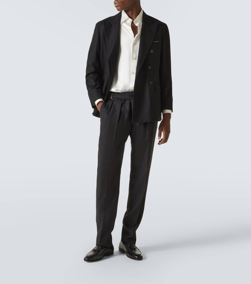 RUBINACCI Silk satin tuxedo shirt outlook