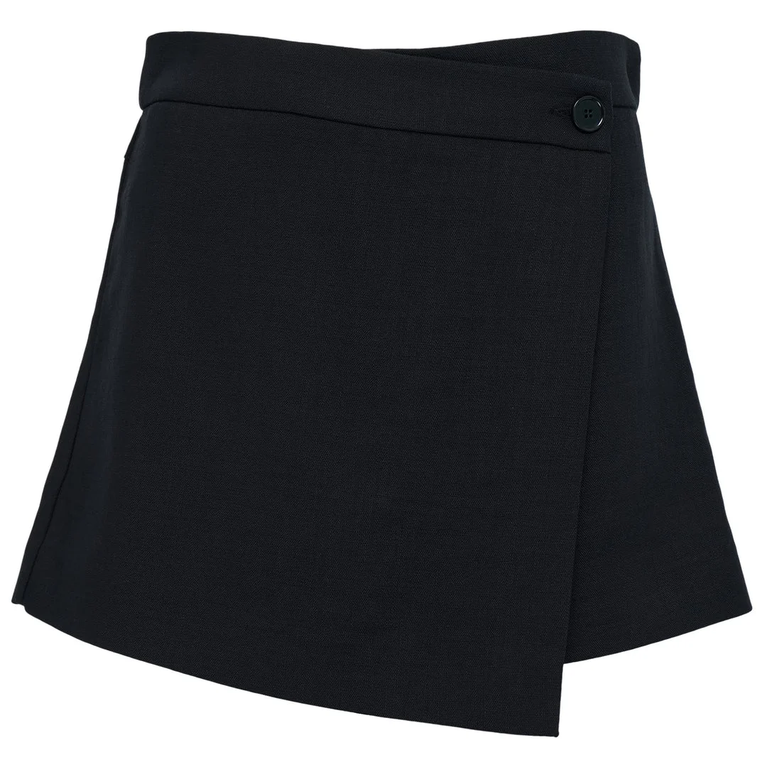 Flamed Viscose Canvas Shorts - 1
