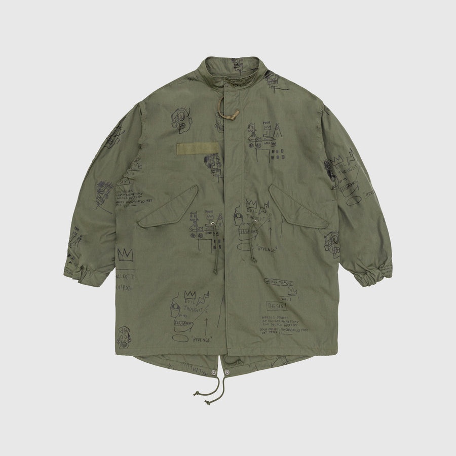 Junya Watanabe MAN JEAN-MICHEL BASQUIAT COTTON M65 FISHTAIL