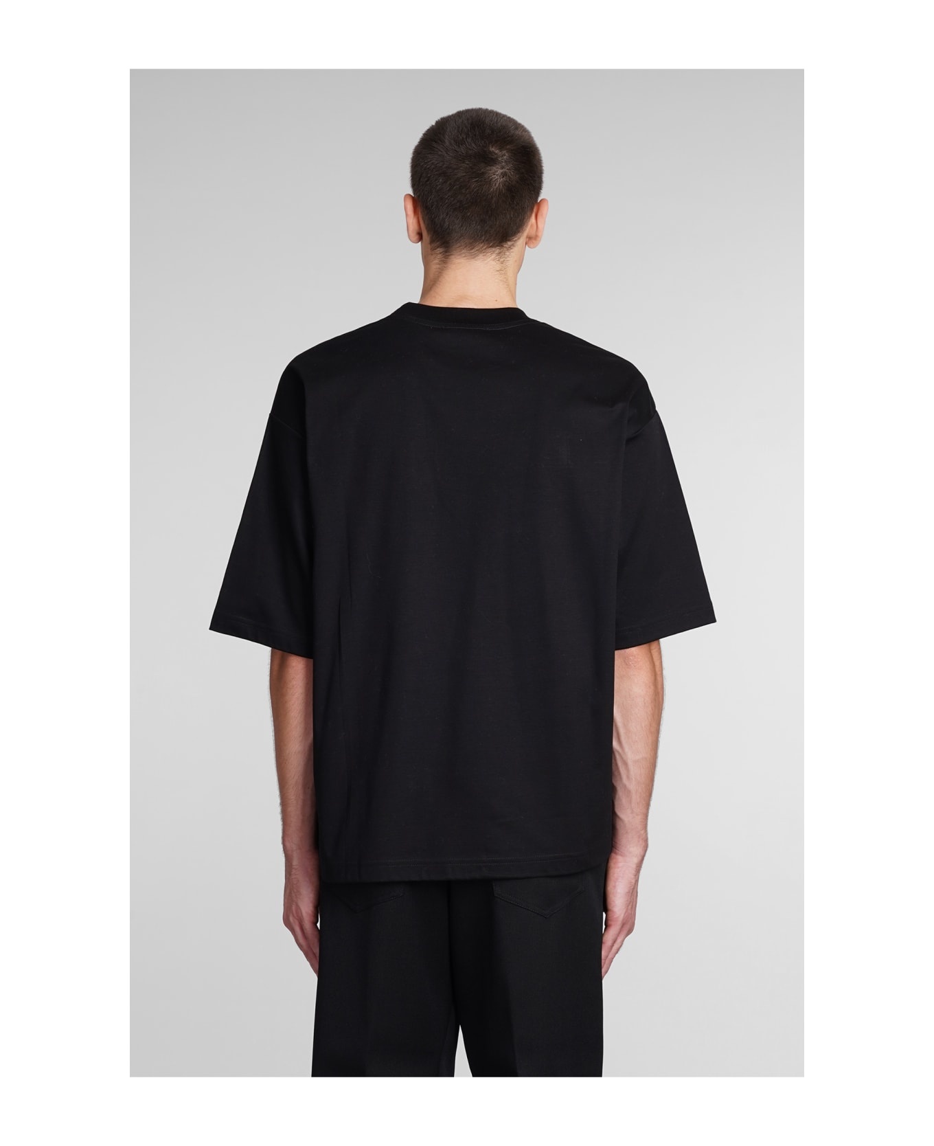 T-shirt In Black Cotton - 3