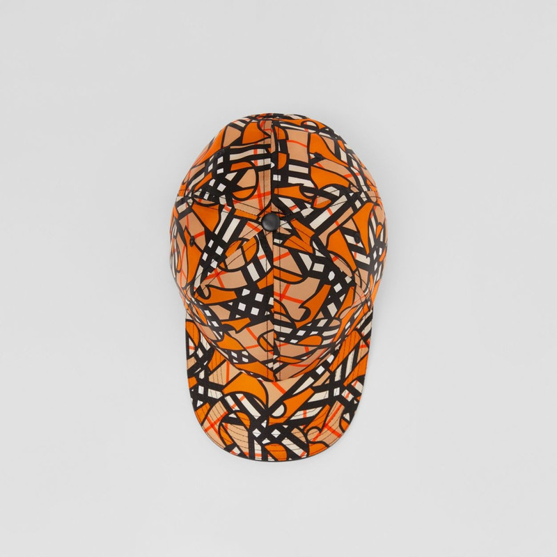 Monogram Print Nylon Baseball Cap 7