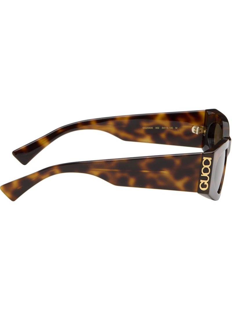 GUCCI Brown 'Gucci on Side' Sunglasses outlook
