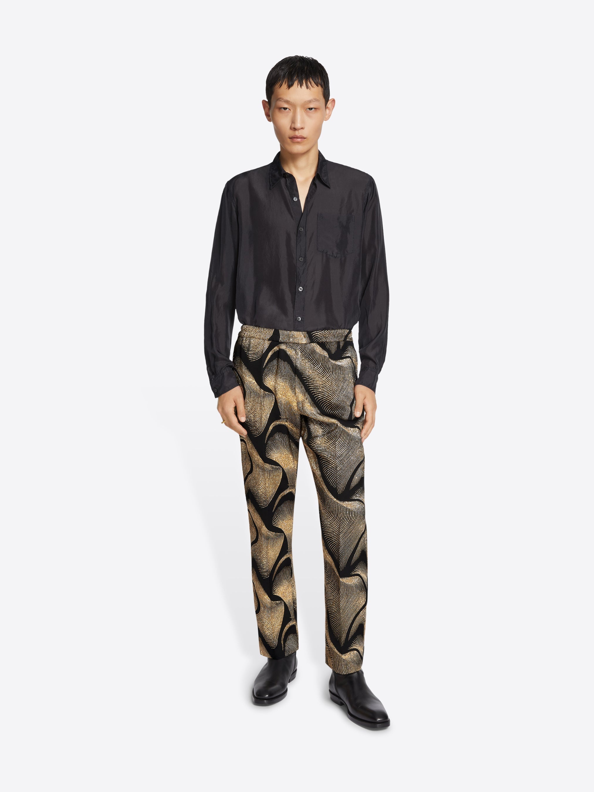 JACQUARD PANTS - 2