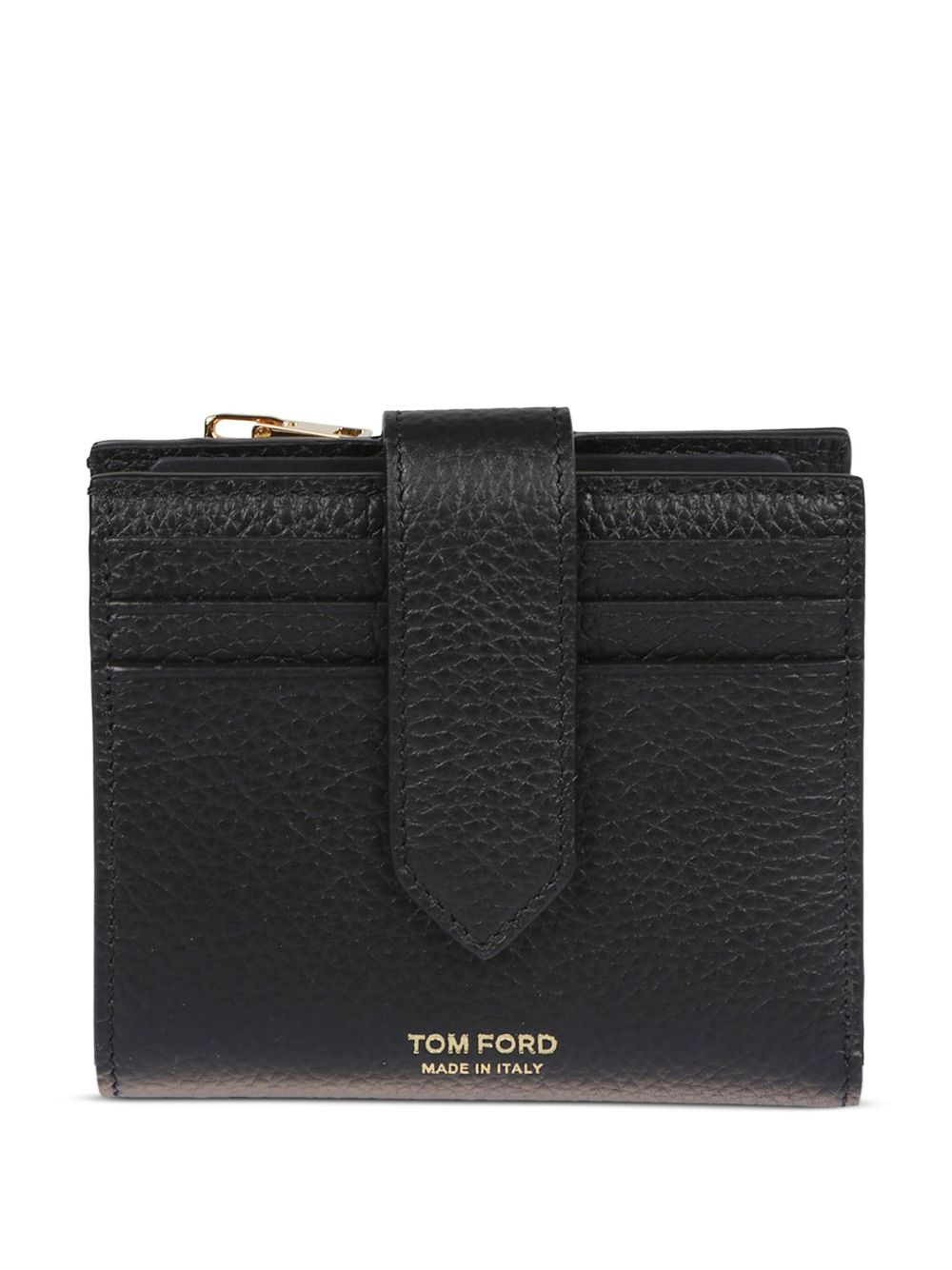 snap-closure leather wallet - 1