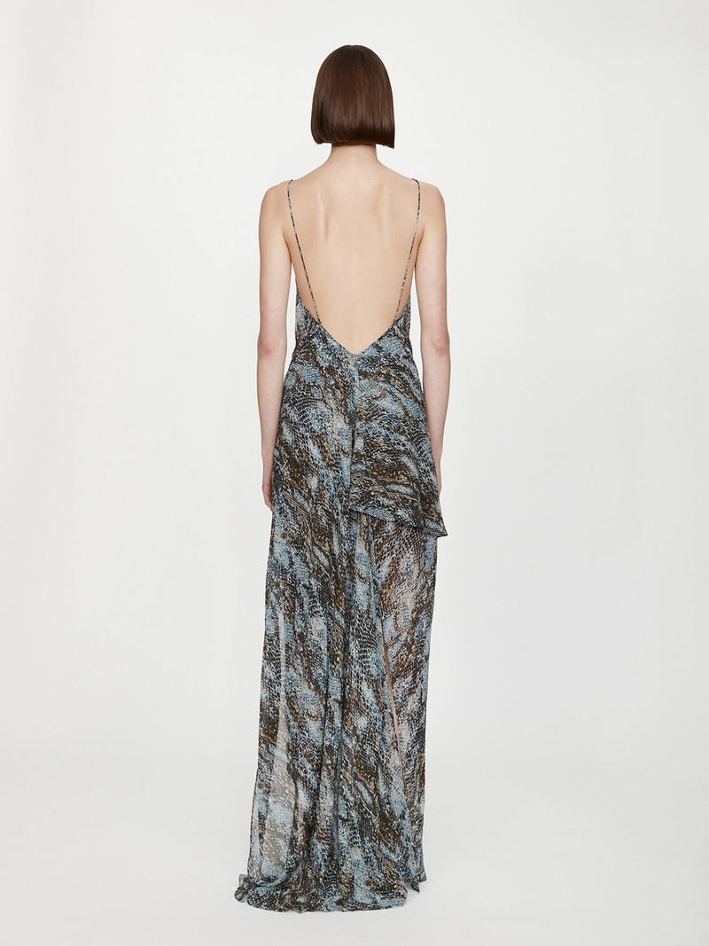 CHRISTOPHER ESBER Cowl Hip Slip Print Dress outlook