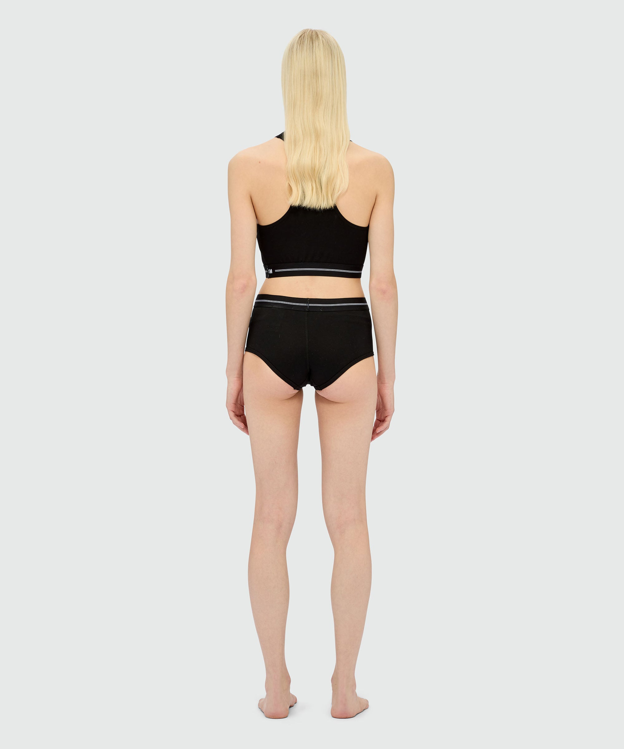 MSGM black jersey briefs with elastic - 3