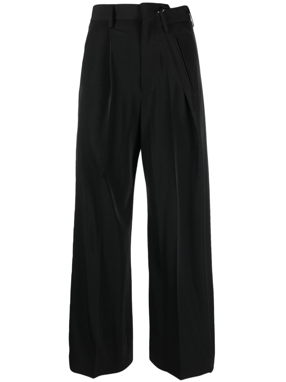 pleated high-waist tailored trousers - 1