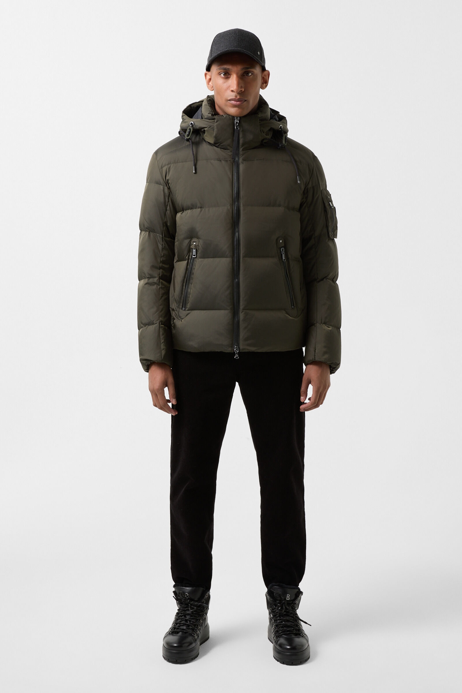 Jamy Down jacket in Olive green - 3