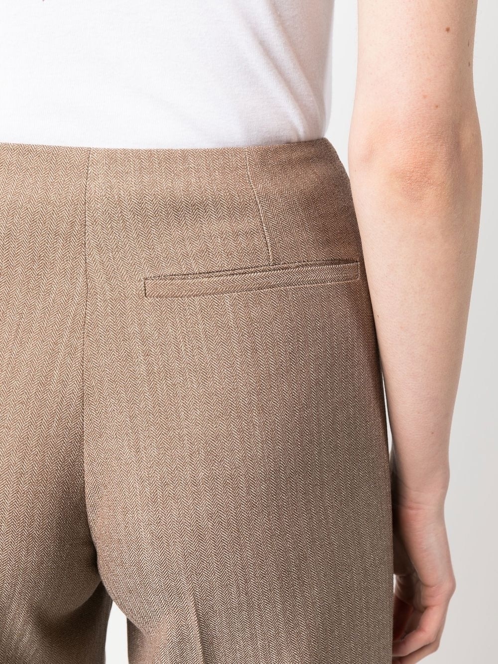 pleated wide-leg trousers - 5