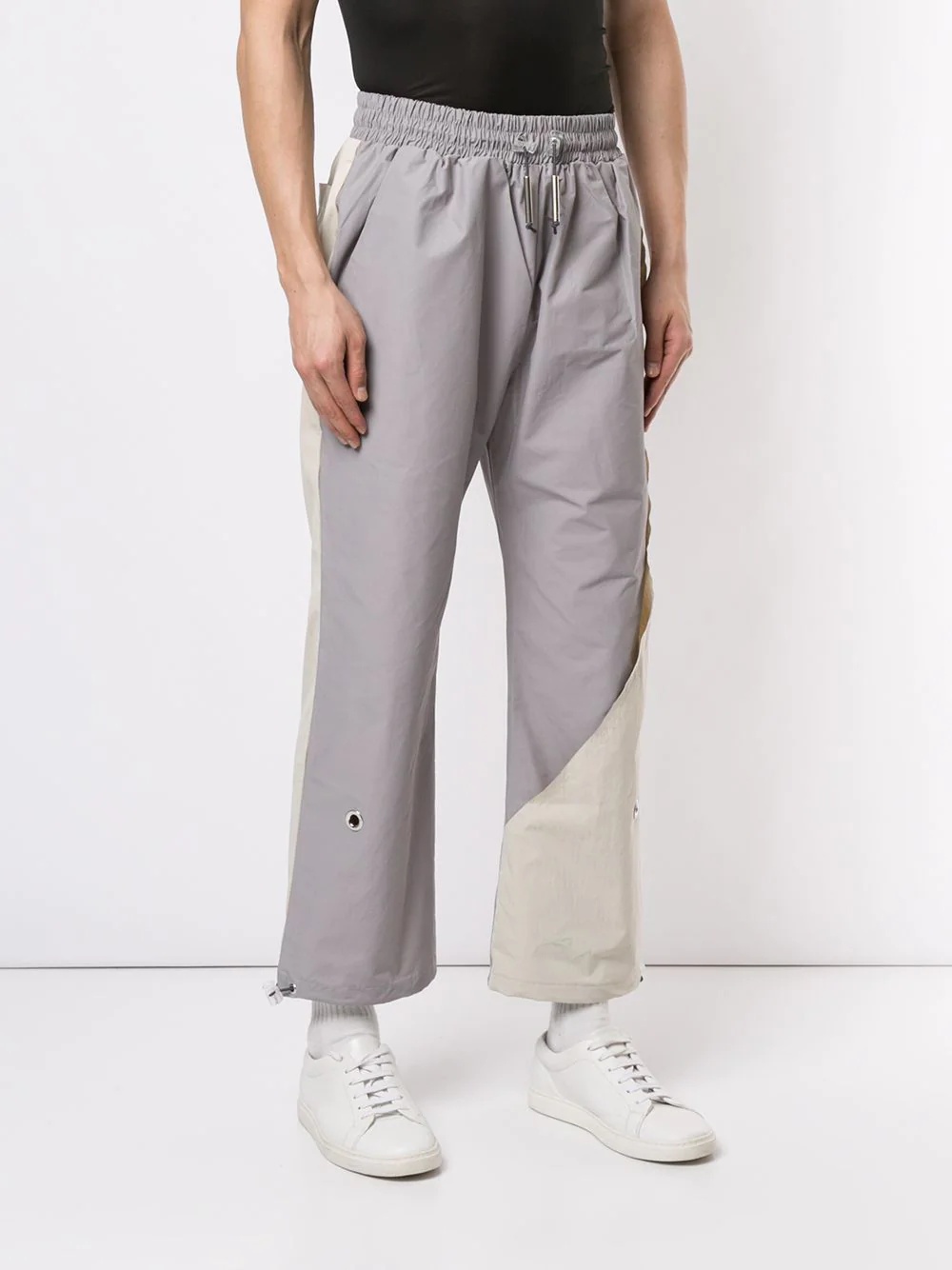 relaxed panel track pants - 3