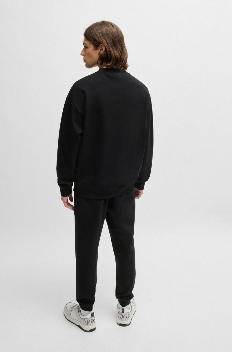 STRETCH-COTTON REGULAR-FIT SWEATSHIRT WITH STACKED LOGO 5