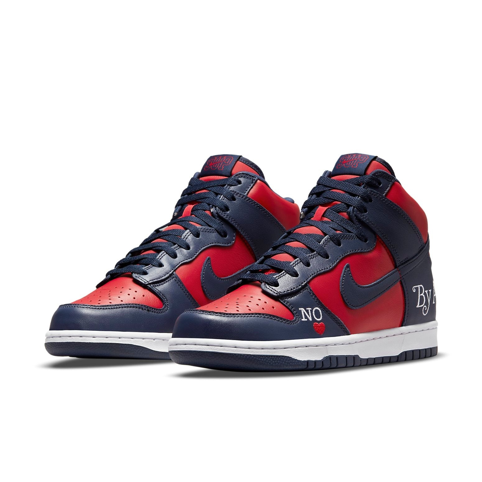 Nike x Supreme SB Dunk High 'By Any Means - Red Navy' DN3741-600 - 3