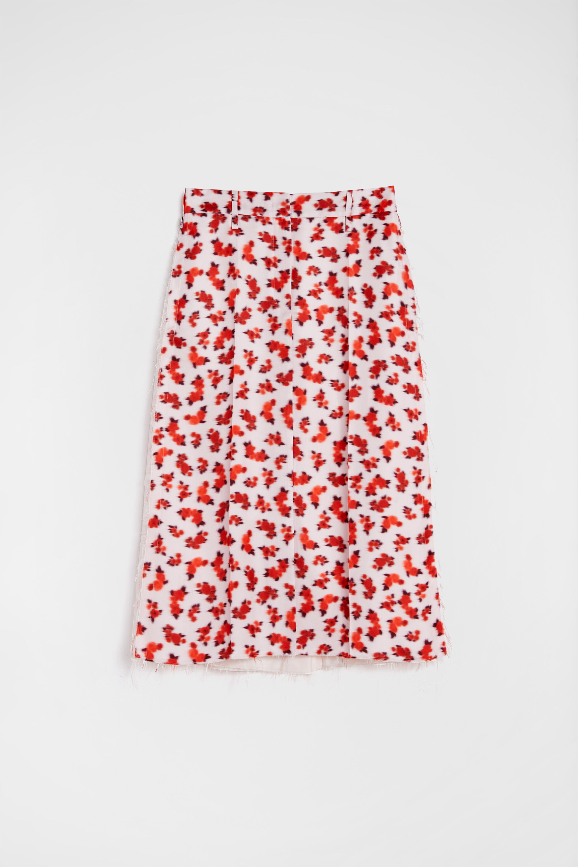Fluid Viscose Printed Skirt - 1