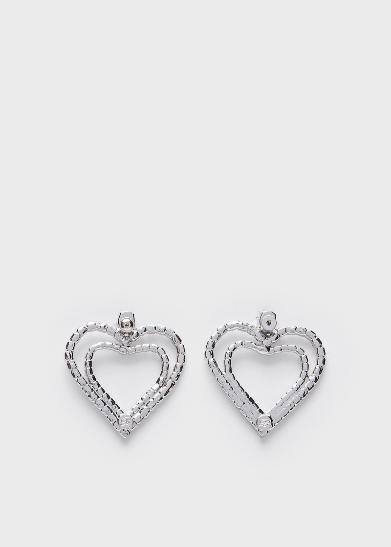 Blumarine DROP EARRINGS WITH RHINESTONE HEARTS outlook