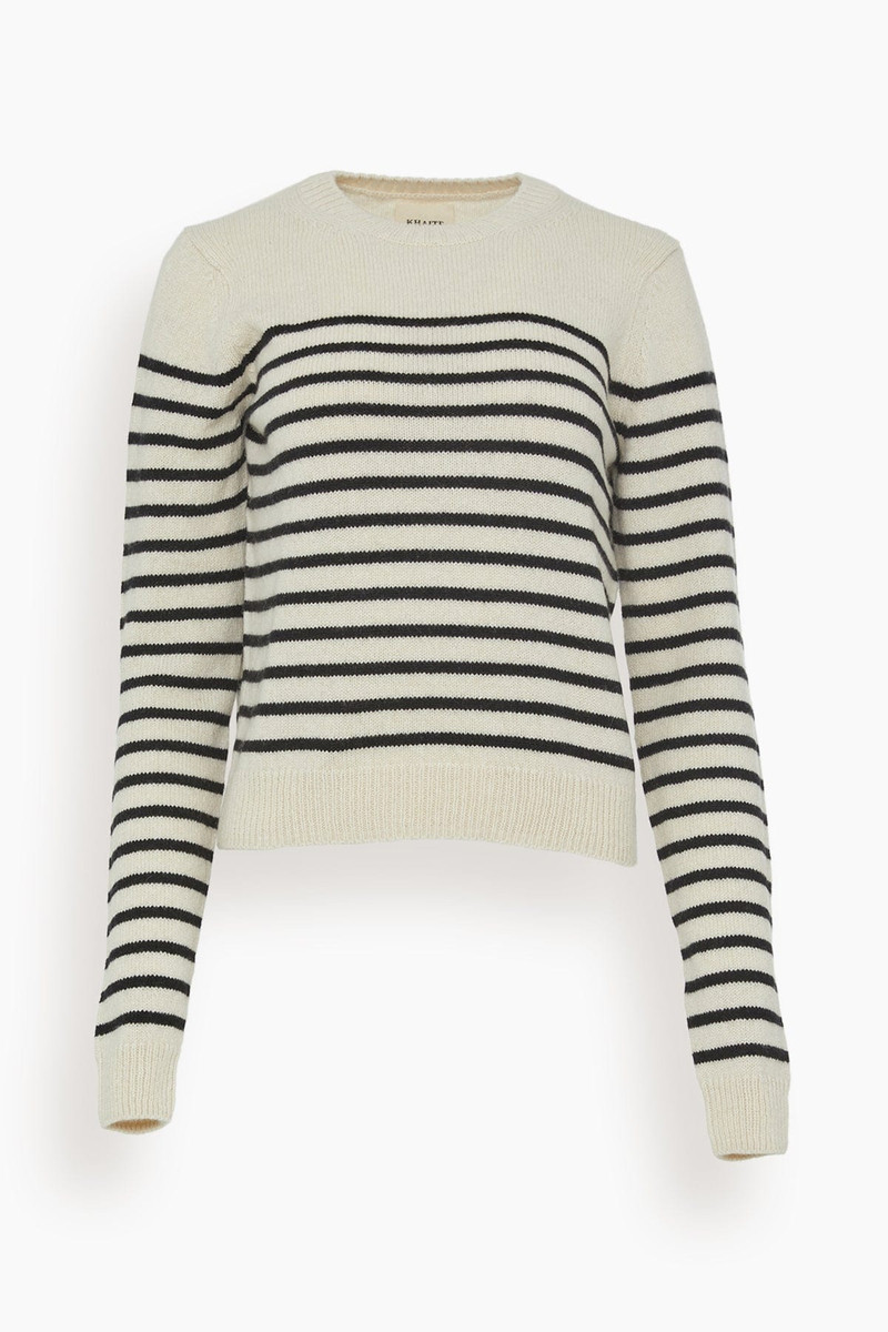 Diletta Sweater in Magnolia/Black - 1