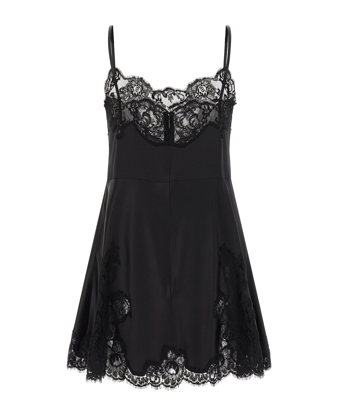 Satin And Lace Dress - 2