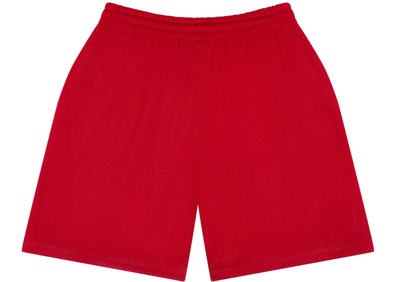 DENIM TEARS Denim Tears Denim University Mesh Shorts Red outlook