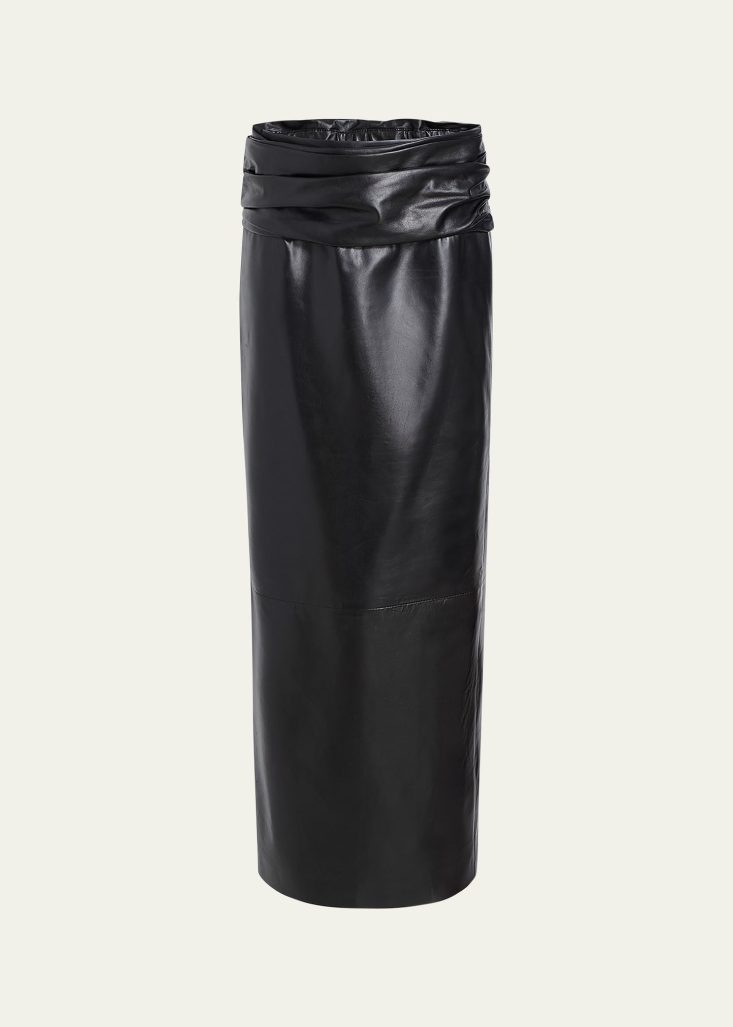 Wilner Leather Midi Skirt - 1