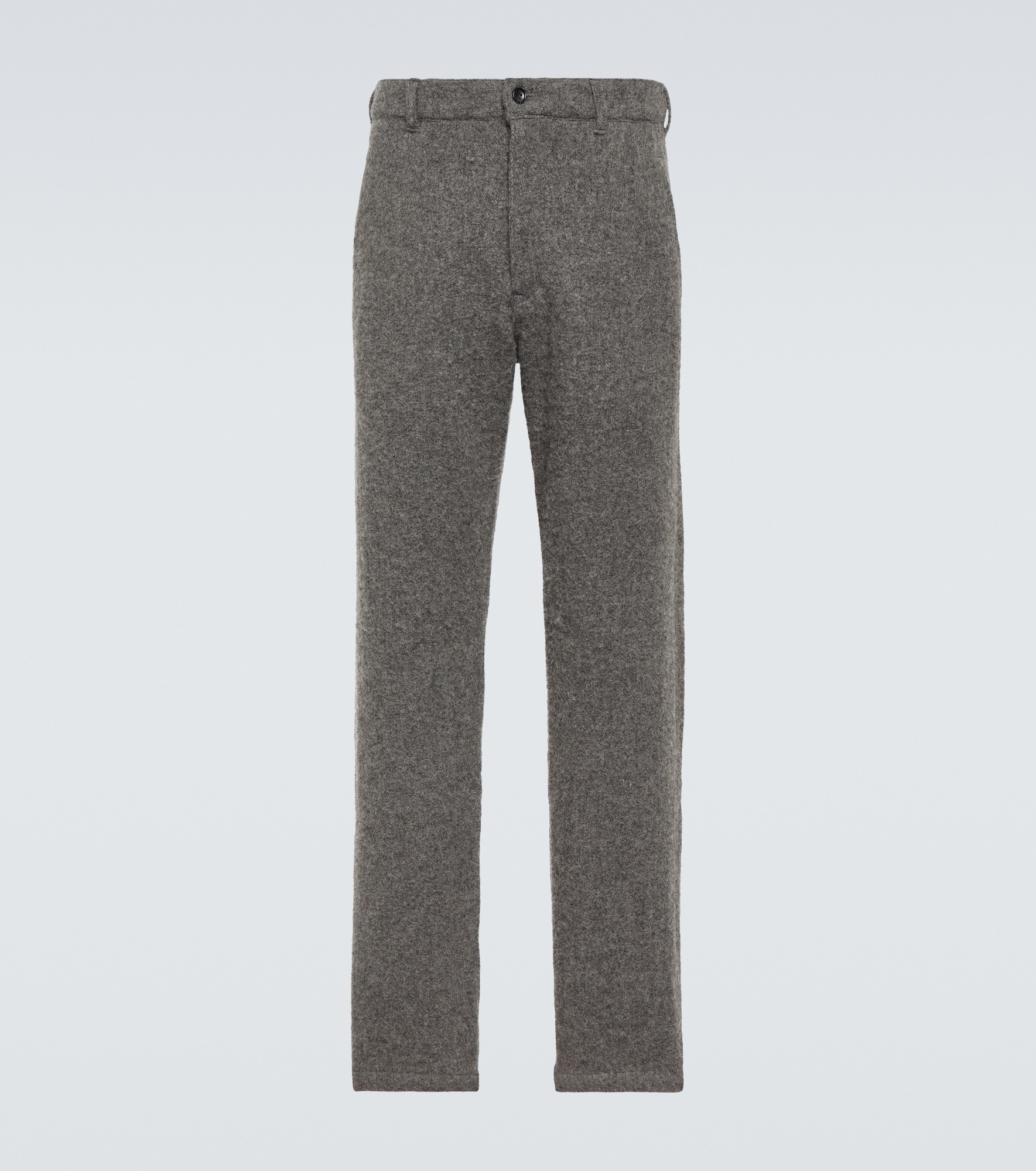 Straight wool-blend pants - 1