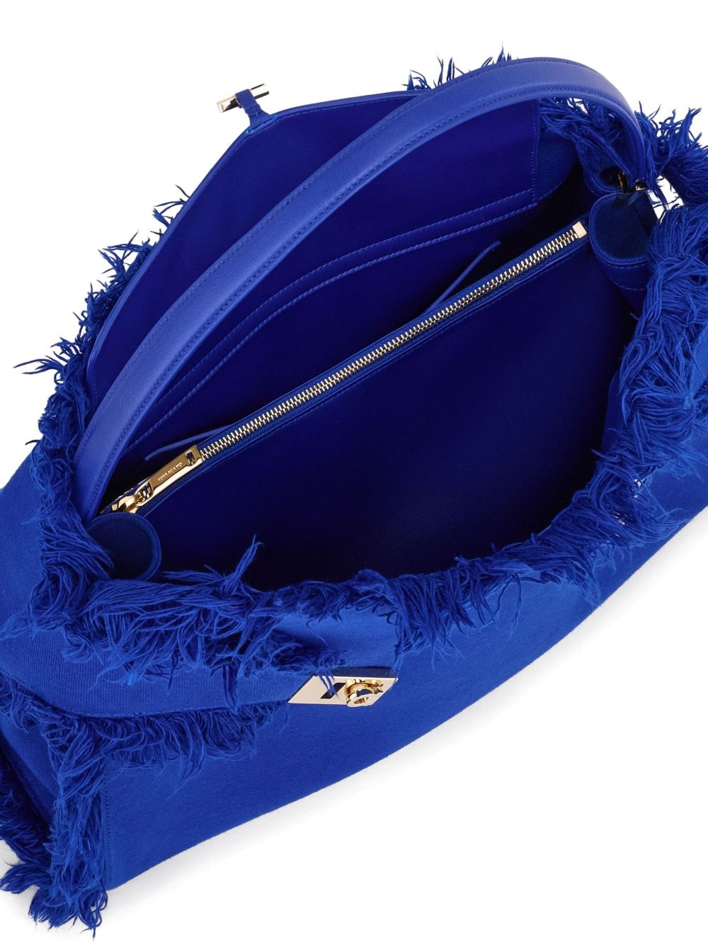 large Hug fringe-detail shoulder bag - 5